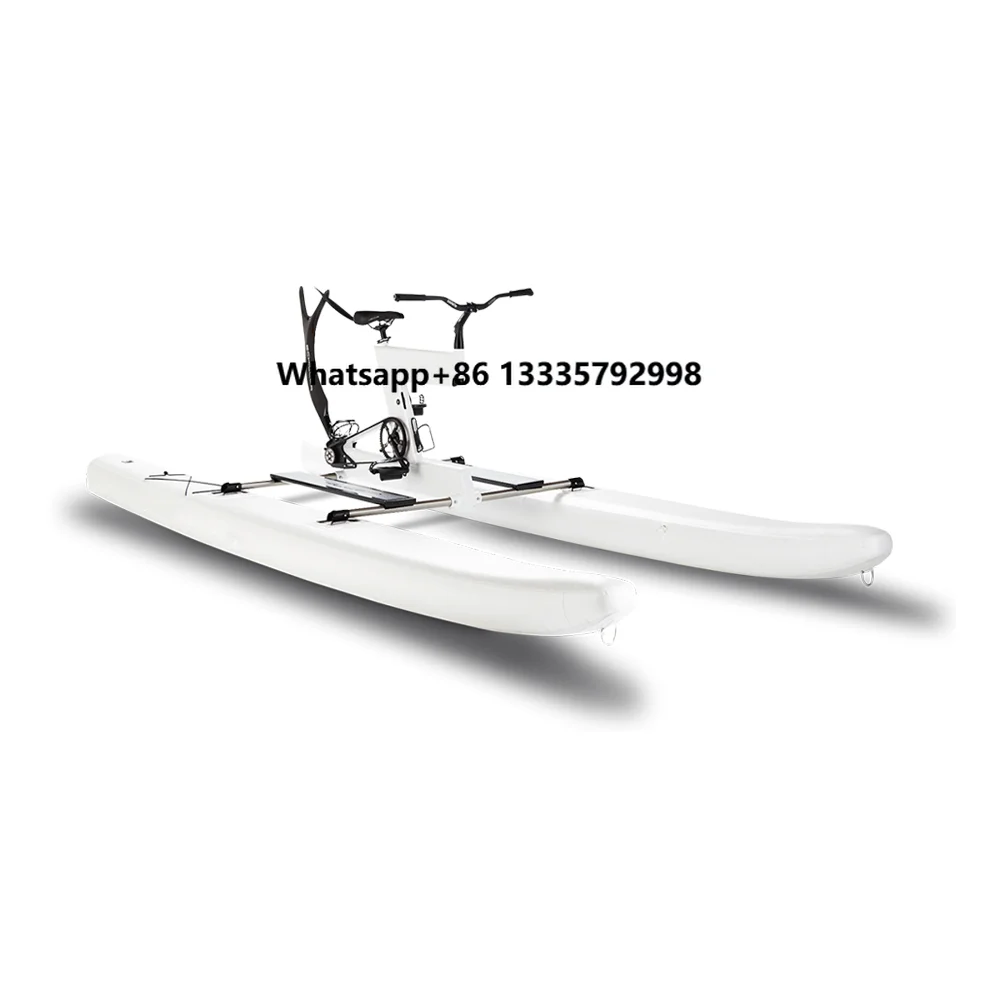

Jooloog Factory Custom High Strength 0.9mm PVC Sea Hydro Floating Inflatable Water Paddle Bike
