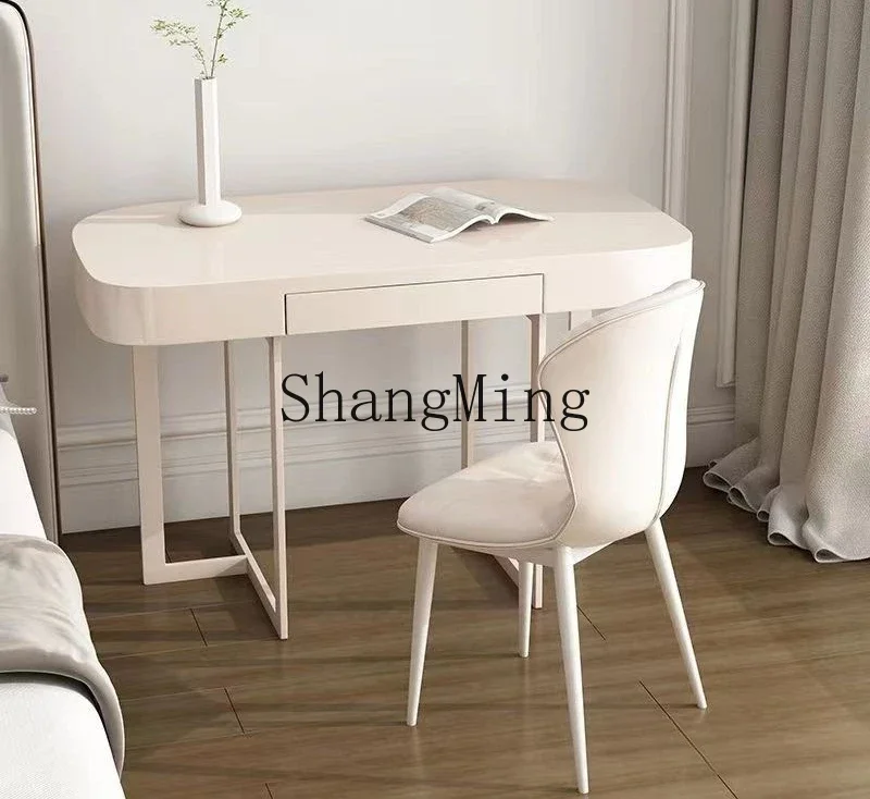 

CL computer desk bedroom modern light luxury desk solid wood dresser integrated table small apartment