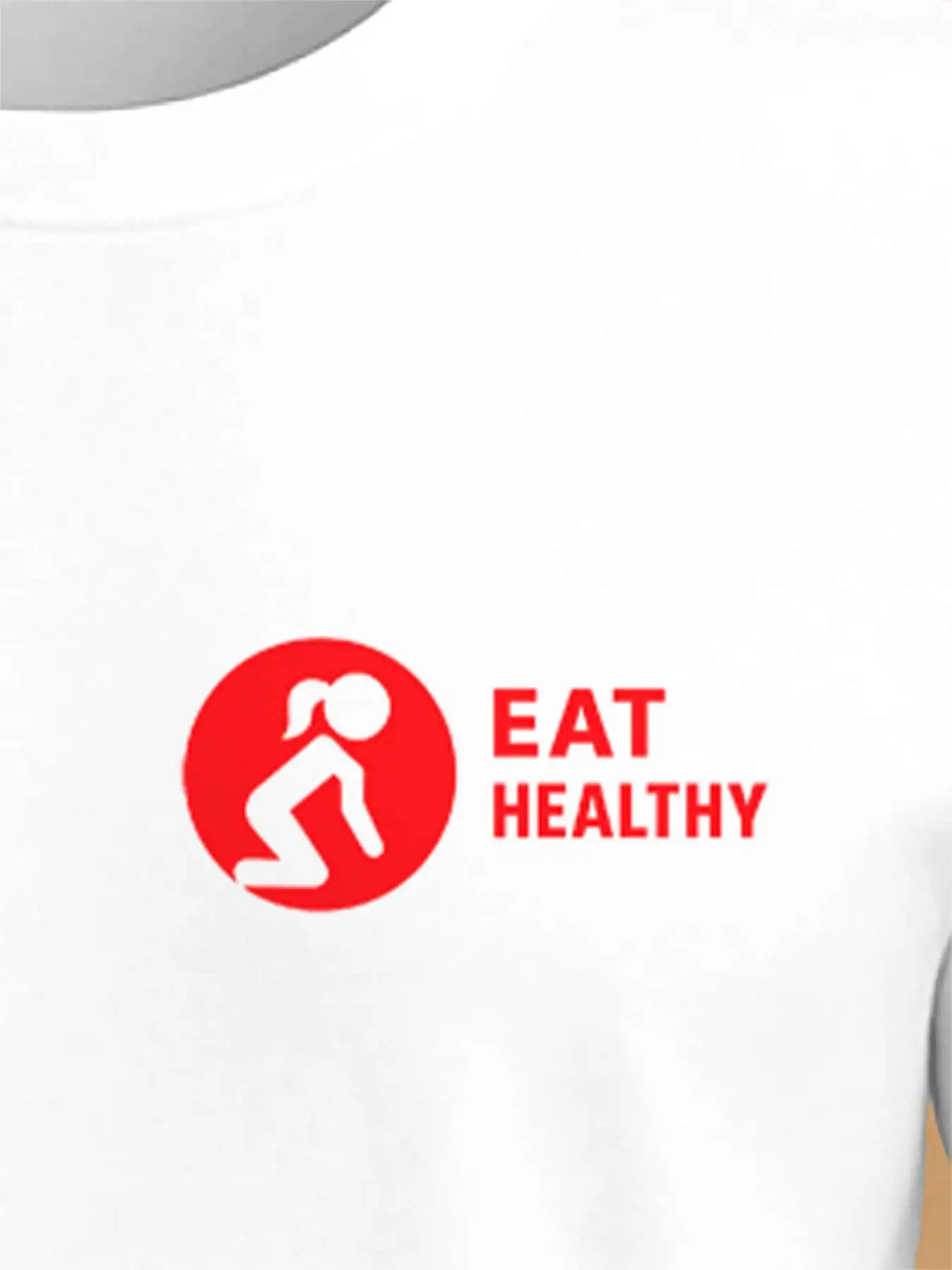 أكل نمط الحياة الصحي المحملة موضة تي شيرت مطبوع الرجال 220 جرام جديد الصيف الرياضة موضة مطبوعة القطن الخالص قصيرة الأكمام تي شيرت