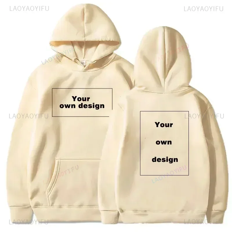 Customized Logo Personalized Hoodie Autumn Warming and Comfort Sweatshirt Unisex Casual Custom Printed Text DIY Hoodie Fashion