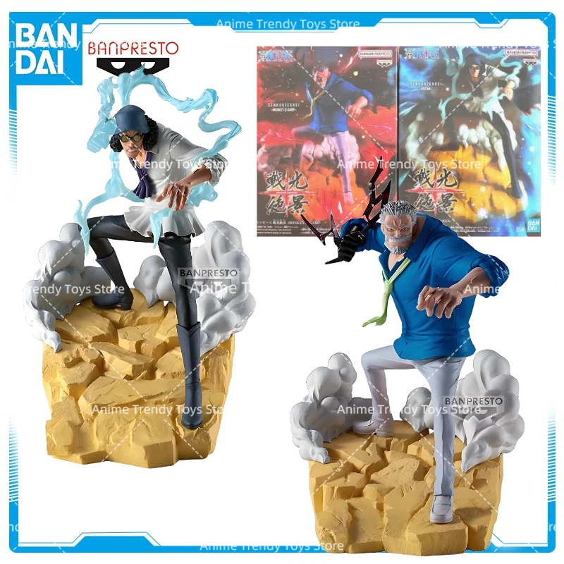 Figurines d'anime originales BANDAI BANPRESTO, une pièce, singe D Garp Kuzan, modèle d'action, jouets, cadeau de noël WY, en Stock