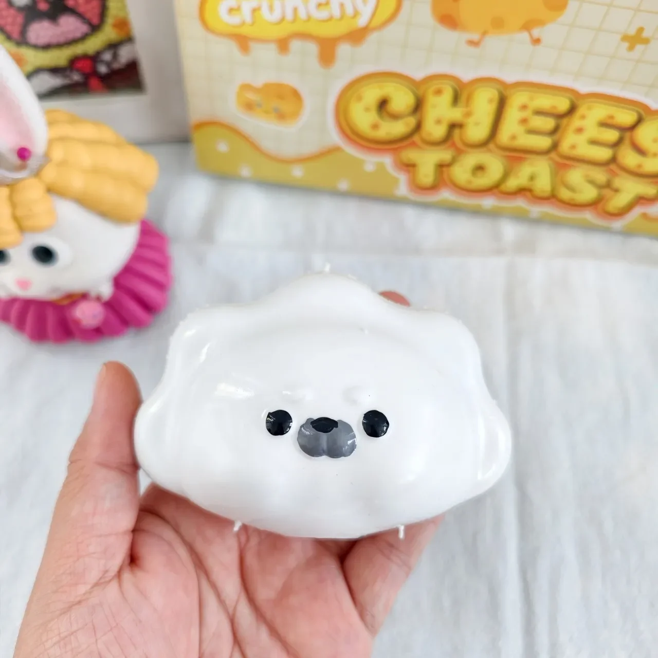 Cute Seal Squishy Stress Ball Fidget Toy Crunchy Squeeze Toy Soft Building Block Filled Adults ASMR Stress Relief Holiday