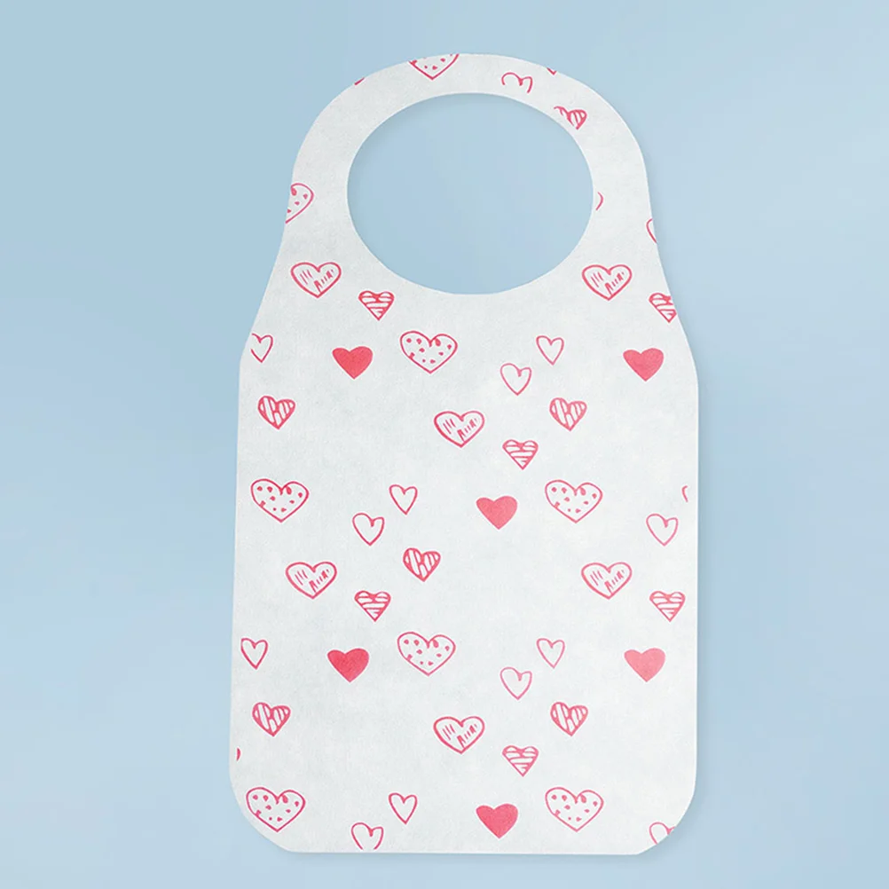 

25pcs Non Woven Disposable Bibs White BBQ Seafood Party Restaurant Supplies Oil Proof Anti Stain Clothing Protectors for Adults