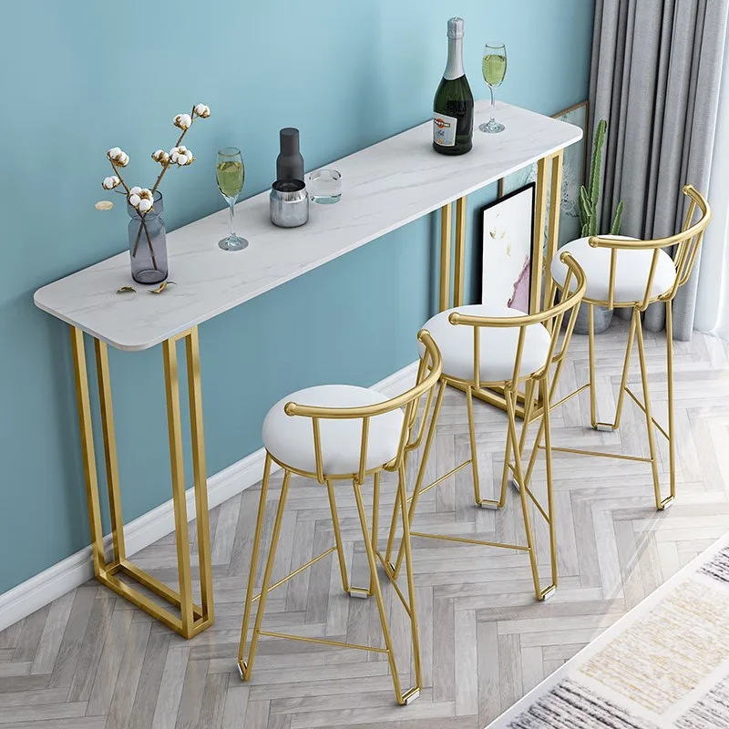 Bar table Household wall narrow table and chair combination l