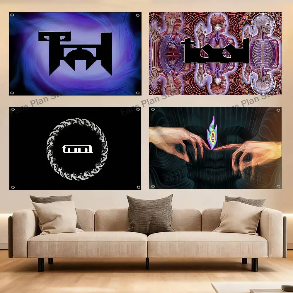 Band T-Tool Flag Tapestry Banner For Bedroom Outdoor Living Room Restaurant Bar Wall Decor Party