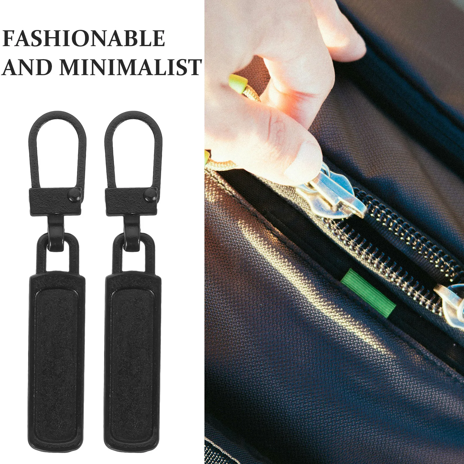 

10pcs Replacement Pulls Detachable Metal Slider Repair Kit For Luggage Clothing Footwear Puller Helper Zipper Repair Kit Small