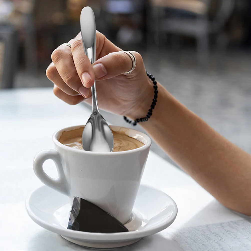 

20 Pcs Coffee Spoon Small Stainless Steel Spoons Mixing Teaspoons Stirring Scoops