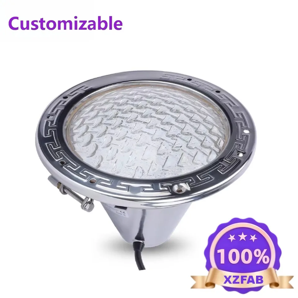 Factory Direct 2026 Smart WIFI RGB Pool Light AC12V 110V Nicheless Design With Remote Control IP68 Waterproof For Swimming Pool