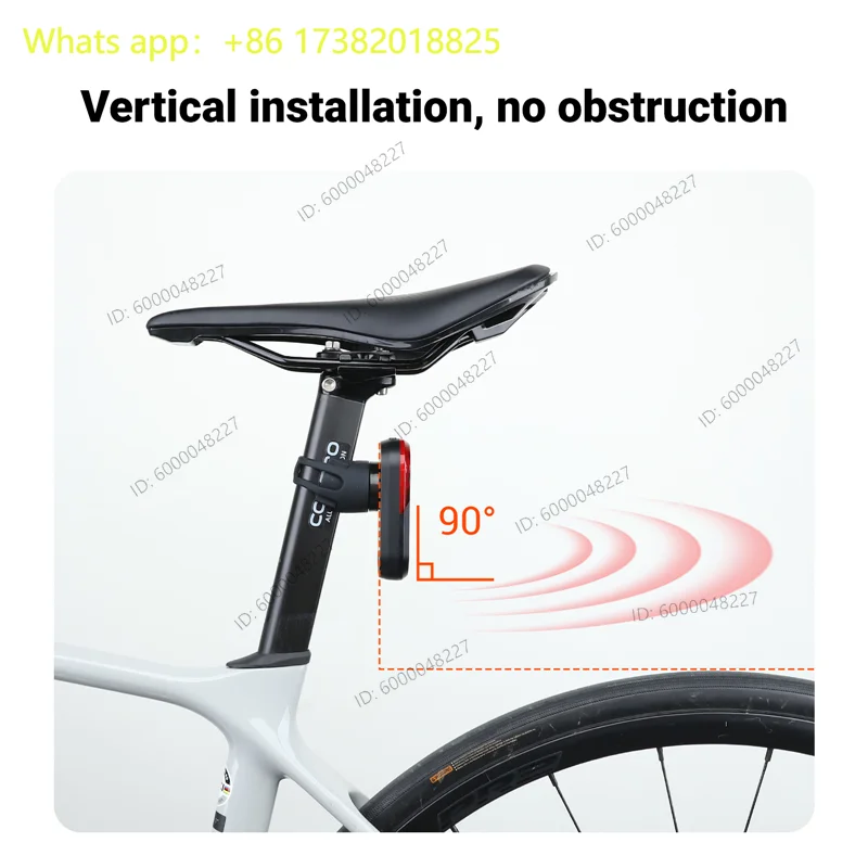 TR70 Radar Tail Light Smart Bike Taillight Brake Warning IP67 Waterproof Cycling Rear Light 7 Light Modes Tail Lamp view 2