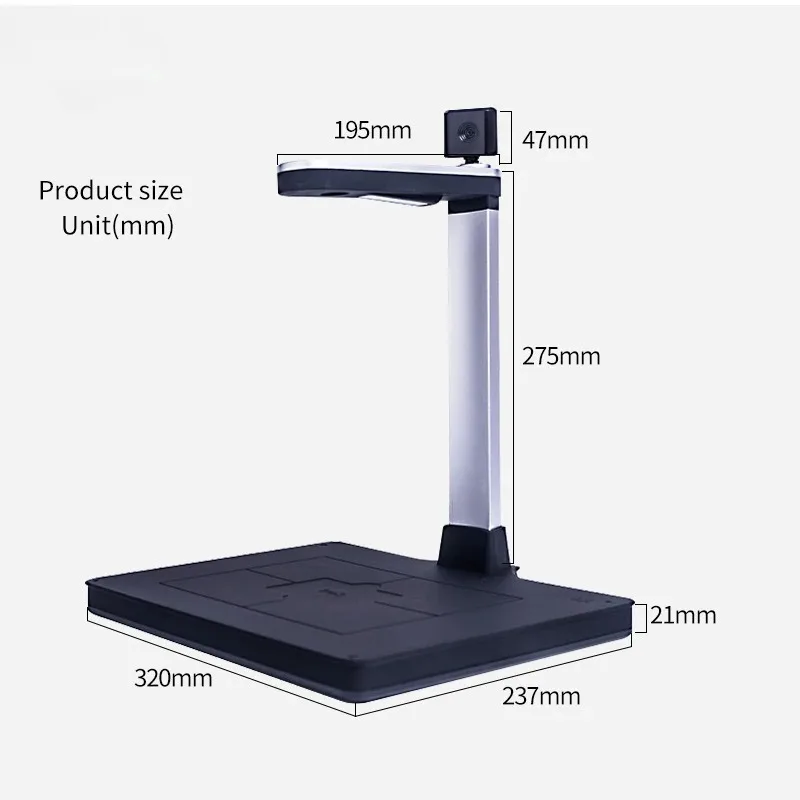 High-definition documents and face recognition dual cameras scanning books office documents test papers documents scanners