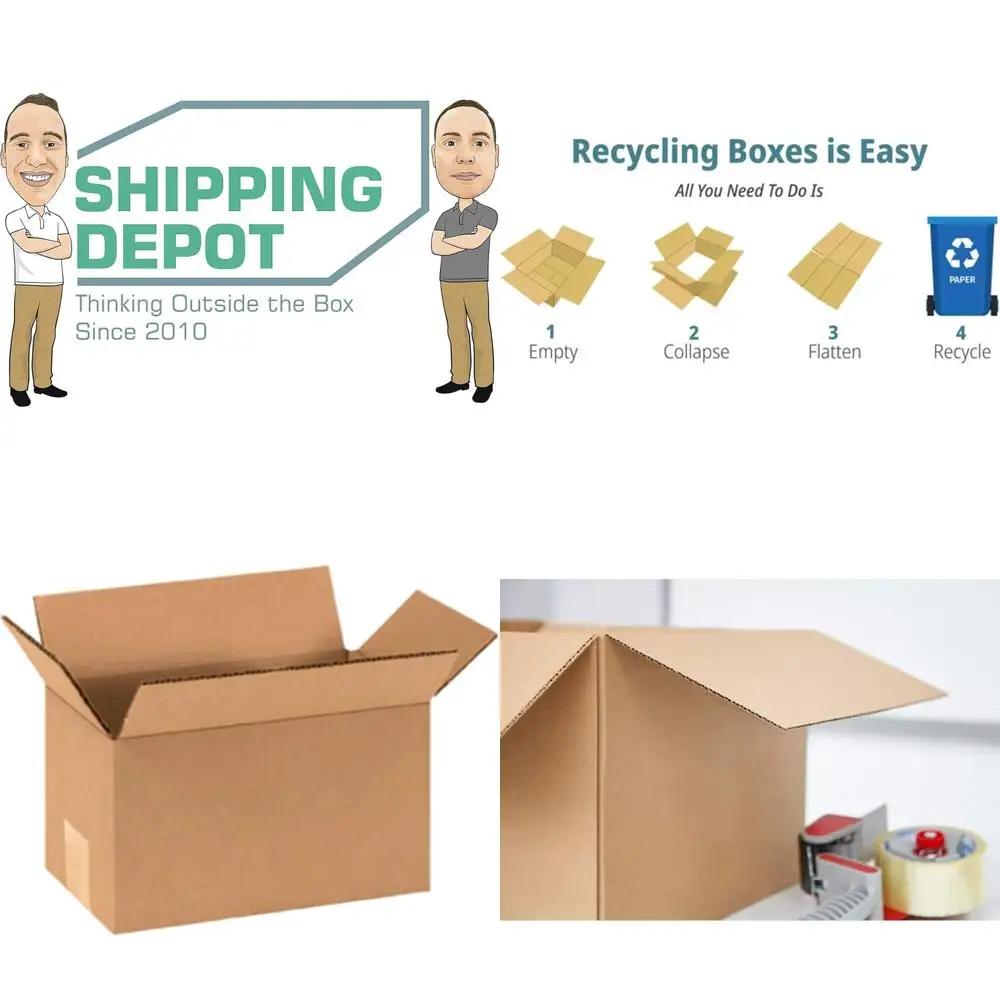 

Набор из 100 гофрокартонных коробок 9x5x5 дюймов для доставки, почтовых отправлений и переездов