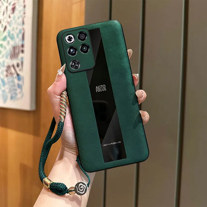 Untuk ZTE Nubia Red Magic 11 Pro Plus Casing Baru Kulit Polos Gaya Kuno Gelang Penutup Anti Jatuh Untuk Red Magic 11 Pro Funda