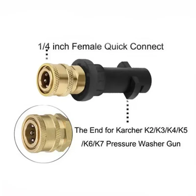 Specially Used as Accessories For KARCHER High-pressure Water Gun K2-K7 Quick Adapter Car Washing Nozzle Five Color Foam Pot