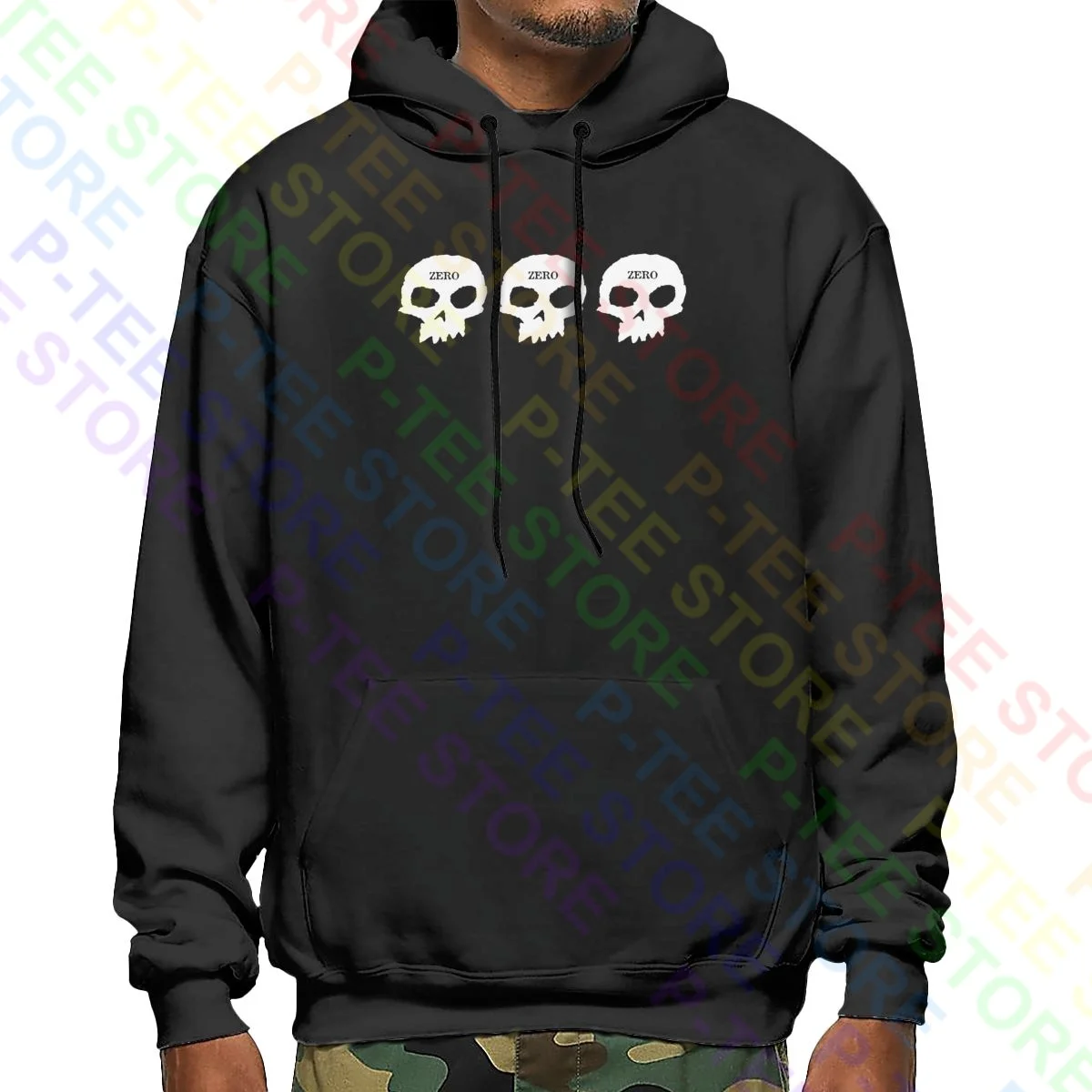 Zero Skateboards 3 Skull Hoodie Sweatshirts Hoodies Soft Design Fashion Best Quality