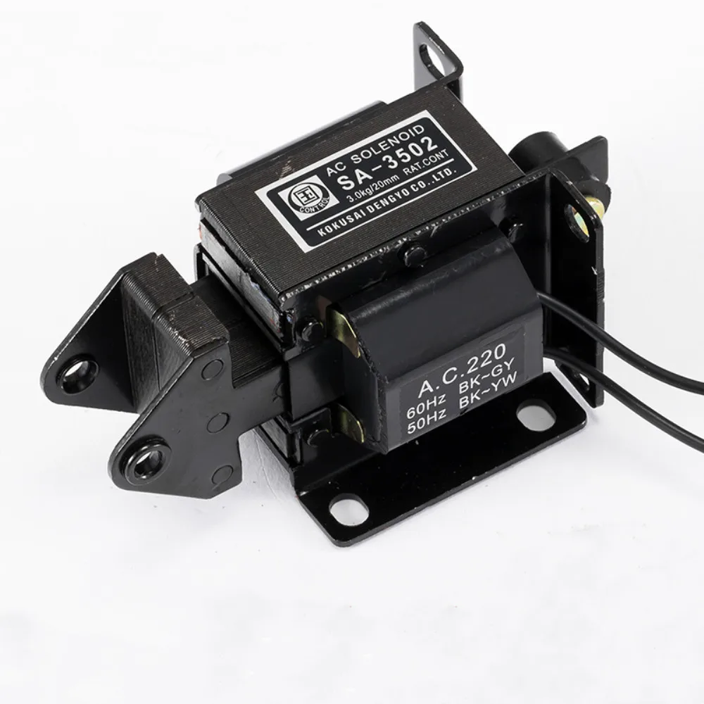 Força 20 mm Curso Puxar tipo Eletroímã Solenóide Mq6-3n 1pc Sa3502 Ac110v 220v 380v 3kg