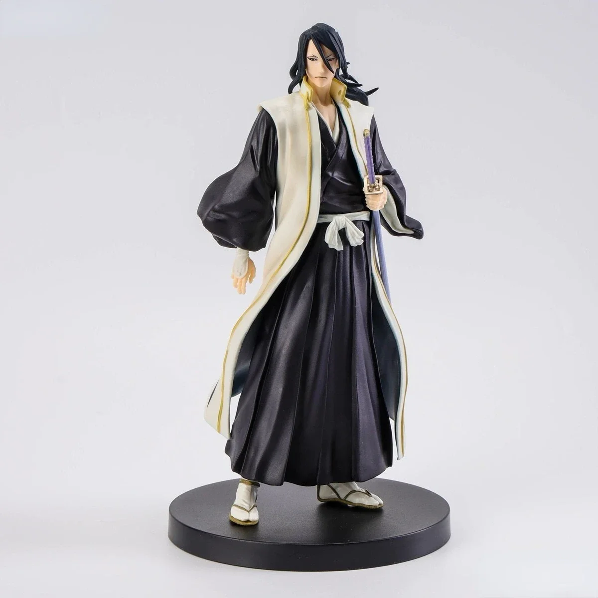 Genuine In Stock BANPRESTO SOLID AND SOULS BLEACH Kuchiki Byakuya PVC 17CM Anime Action Figures Gift Model Collection Toys