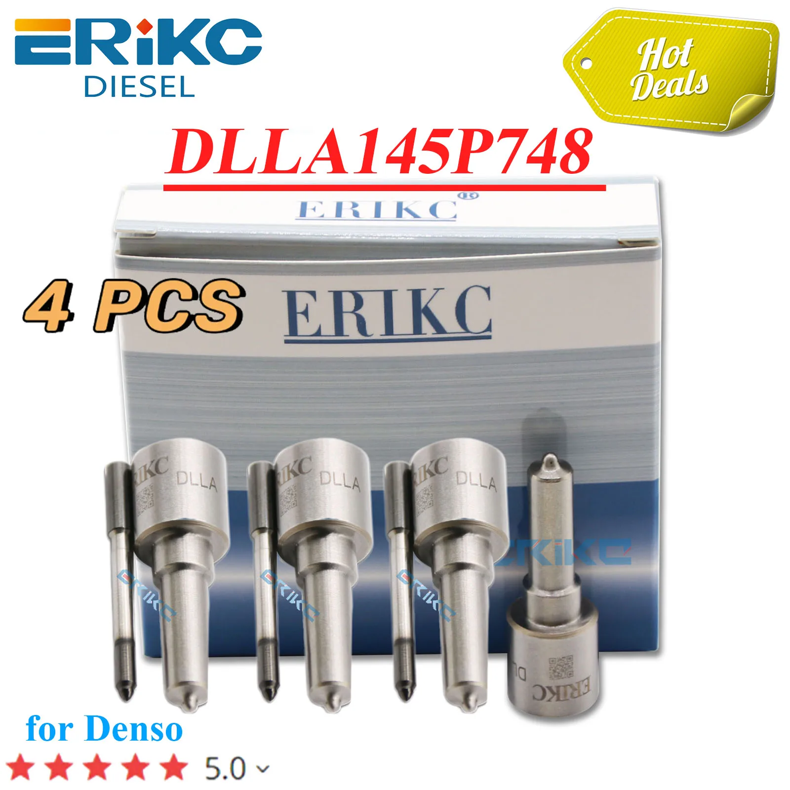 

4PC DLLA145P748 (093400-7480) Common Rail Injector Nozzle DLLA 145 P 748 Auto Spare Parts for 095000-0404