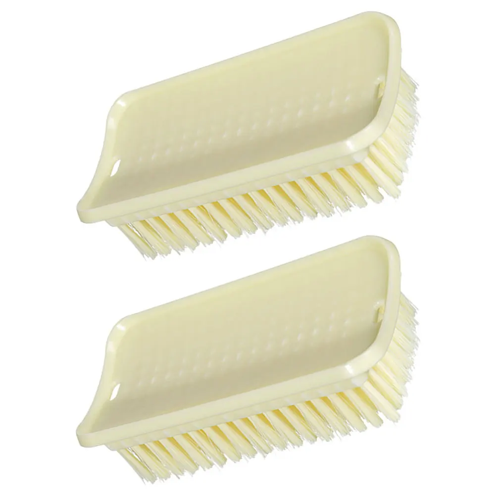 

2Pcs Soft Bristle Laundry Scrub Brush Durable Handheld Cleaning Brush for Clothes Shoes Household Multi-Purpose Tool