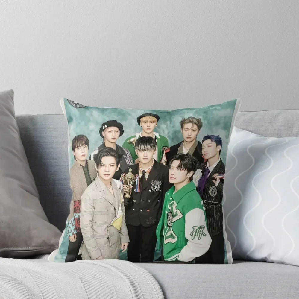 

Ateez Fever :The Real Throw Pillow Christmas Covers Rectangular Cushion Cover pillow