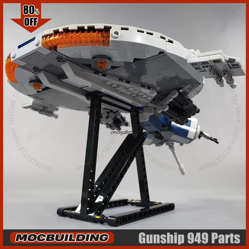 Space Movie MOC Droid Gunship Star Battle Model Building Blocks Construction DIY Creative Toys Technology Bricks Gifts Birthday view 3