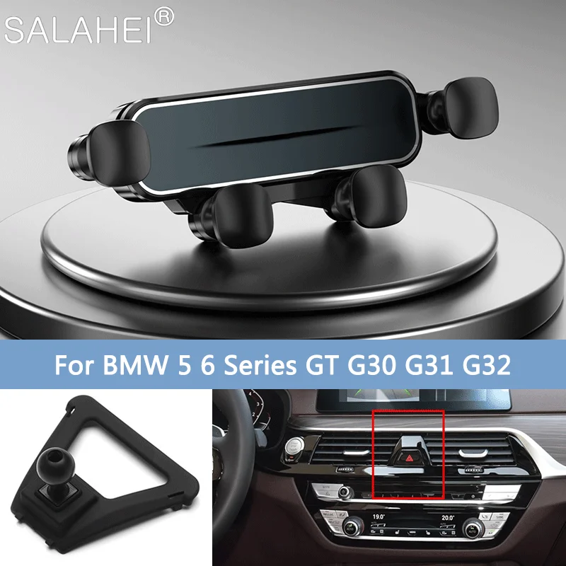 

Adjustable Car Phone Holder Air Outlet Gravity Mount Stand GPS Bracket For BMW 5 6 Series GT G30 G31 G32 Auto Interior Accessory