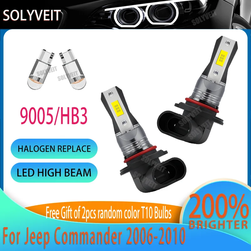 

6000K Color Temperature for Optimal Visibility Car Light LED 9005/HB3 High Beam For Jeep Commander 2006 2007 2008 2009 2010