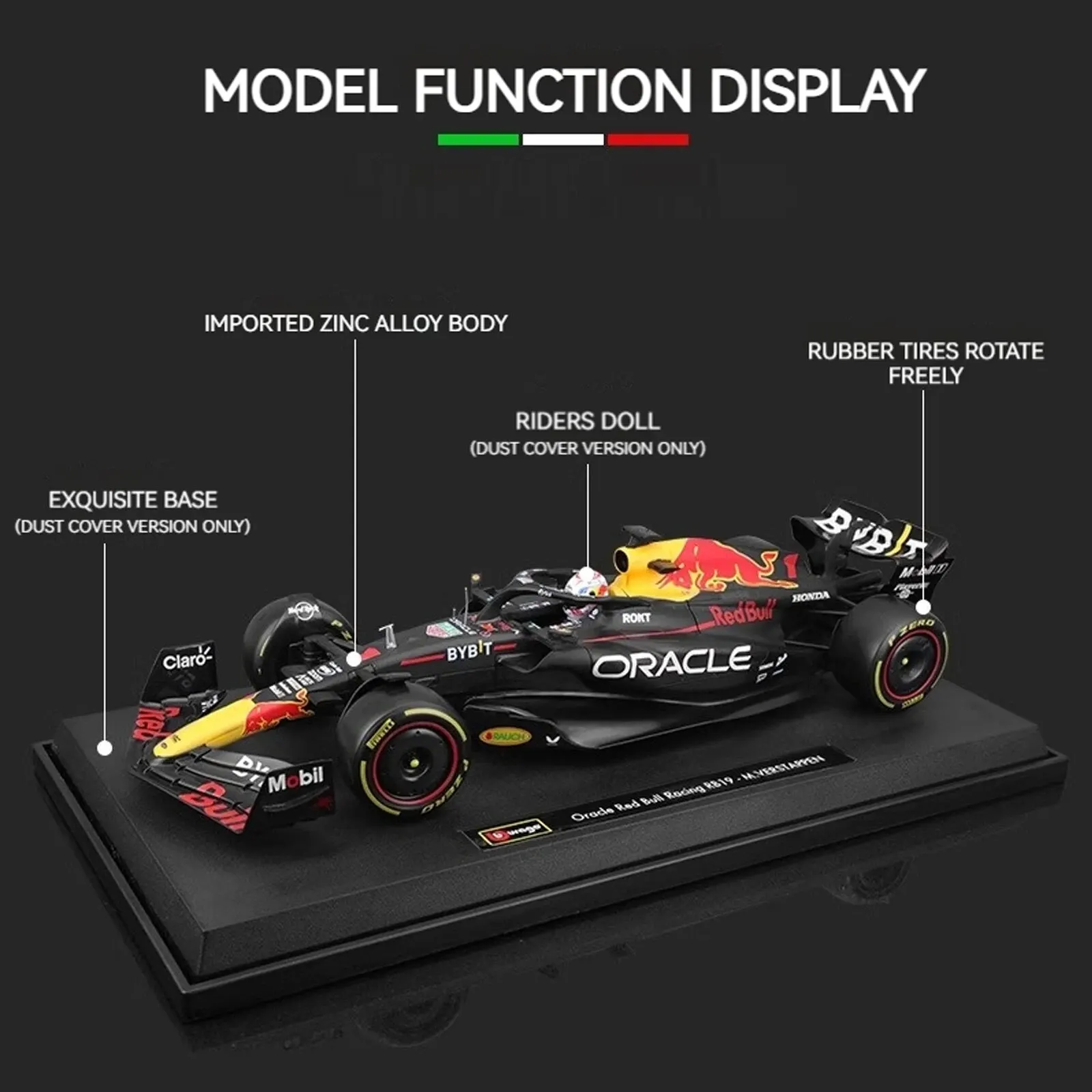 1:18 Red Bull F1 Racing Car Model ,Alloy Diecast Collectible Perfect Gift for Racing Fans, High-Quality Display Model for Home