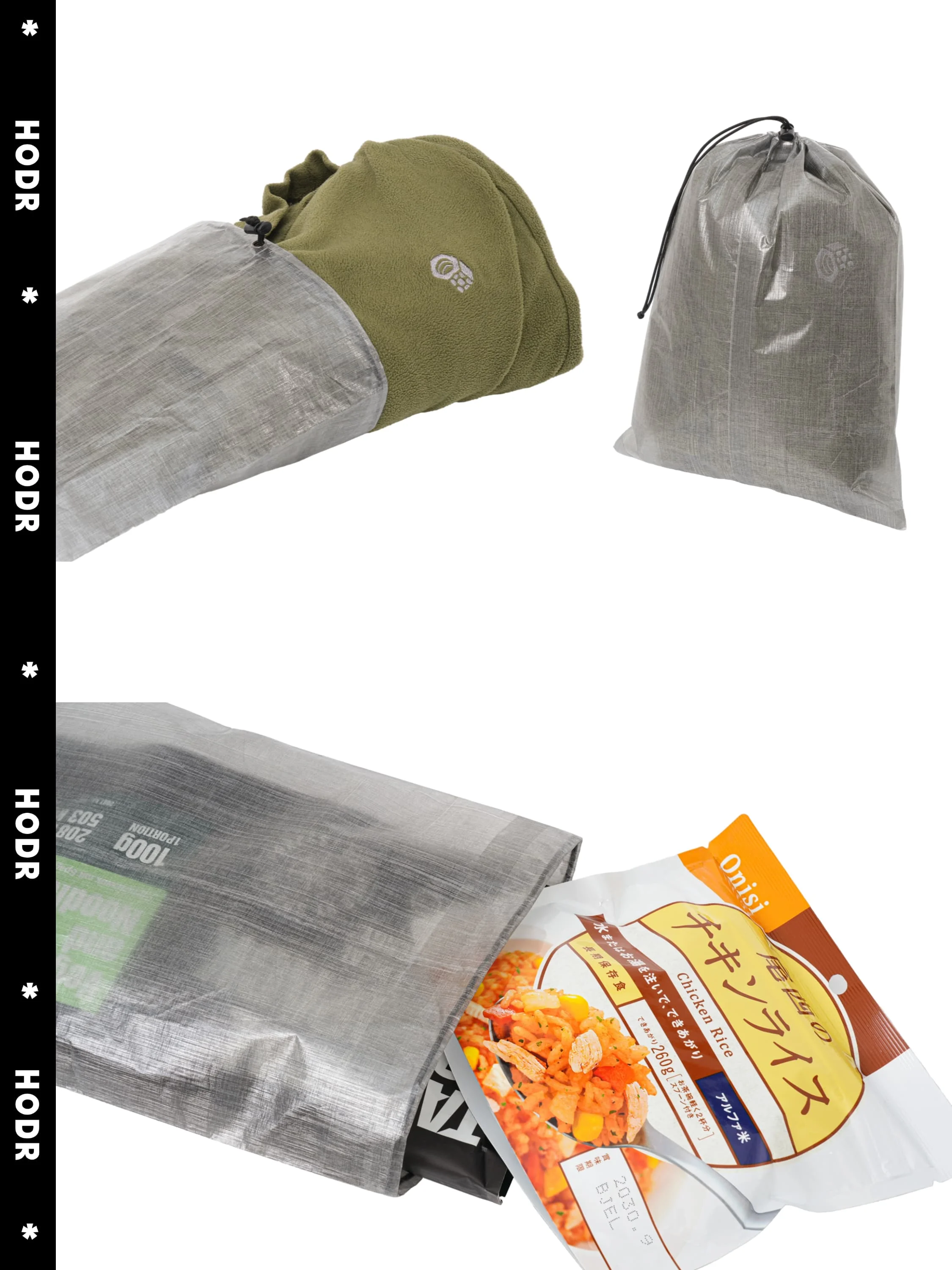 [HODRGEAR] STASHLITE Dyneema Flache Tasche Ultraleichte Wasserdichte Organizer-Tasche DCF Aufbewahrungssack für Camping-, Wander- und Rucksackausrüstung – Detail 7