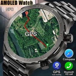 GPS Sports Smartwatch para Homens, Huawei, Xiaomi, NFC, Bússola, Rastreador De Fitness, IP68 À Prova D 'Água, Chamada Bluetooth, Novo, 2022