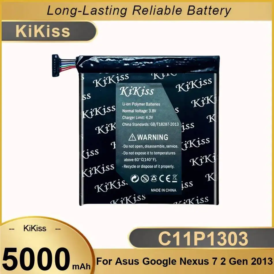 

Аккумулятор для планшета C11P1303 5000 мАч для Asus Google Nexus 7 II 2 2Nd Gen 2013, версия ME571 ME57K ME57KL K009 K008