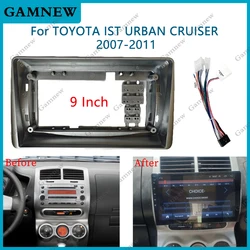 9 Inch Car Frame Fascia Adapter Decoder Android Radio Dash Fitting Panel Kit For Toyota IST Urban Cruiser 2007-2011
