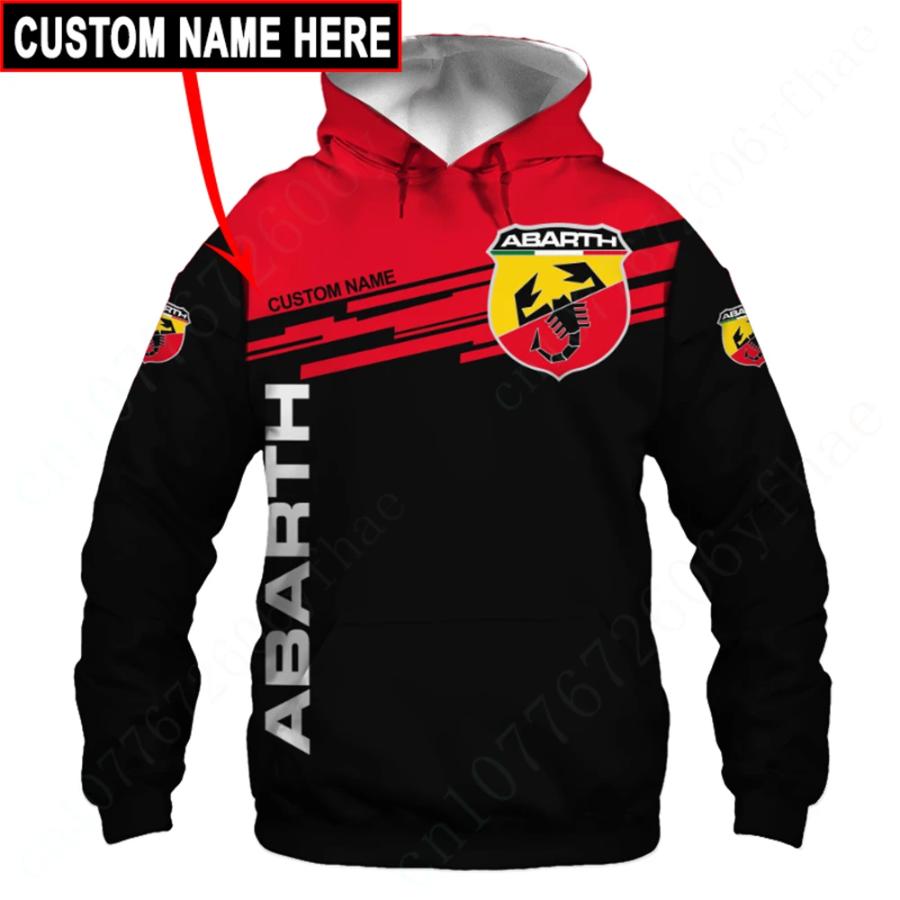 Abarth Unisex Clothing Anime Zip Hoodies Top Essentials Pullover Casual Hoodies For Men Women Harajuku 3D Printing Sweatshirt