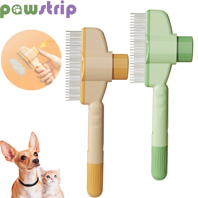 

Pet Open Knot Comb Self-cleaning Pet Hair Removal Brush Stainless Steel Needle Cat Dog Massage Grooming Combs Pet Supplies