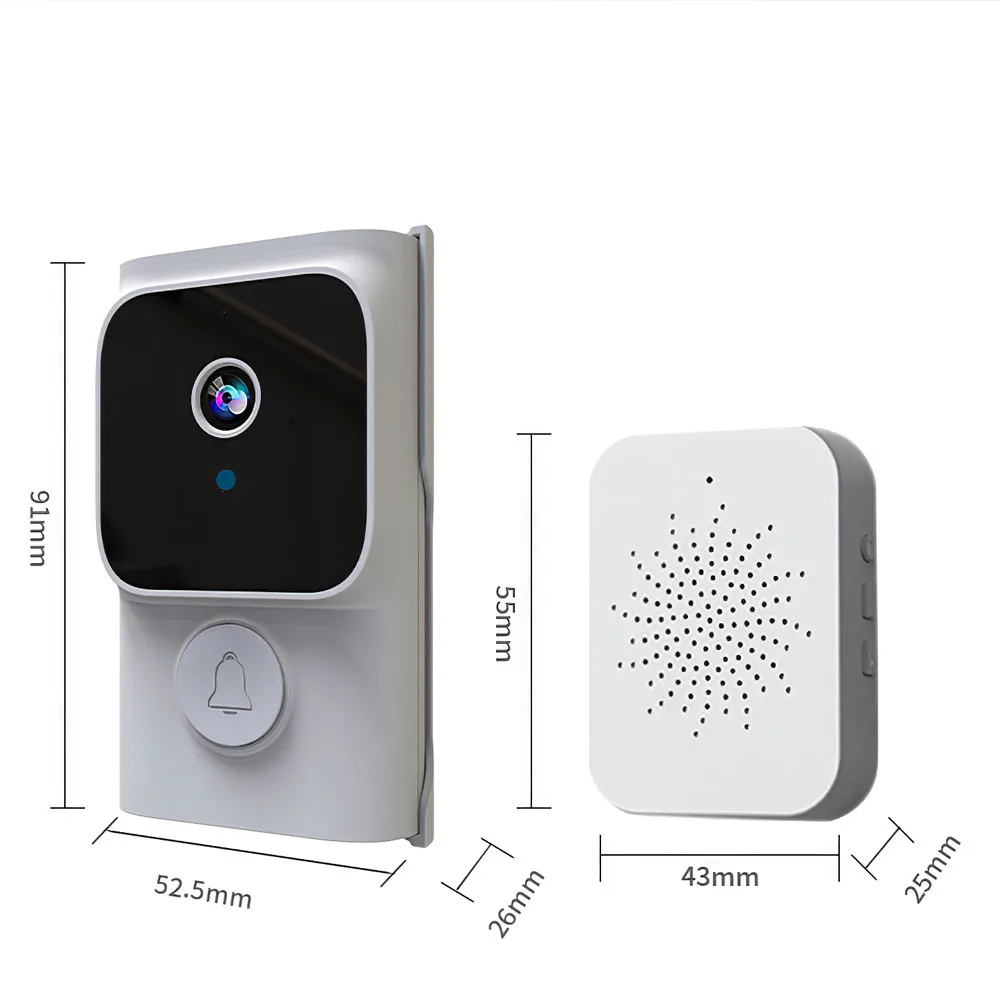 Smart Video Intercom Wireless Video Doorbell Night Vision Motion Detection Camera Tuya Home Security Protection WiFi Door Bell