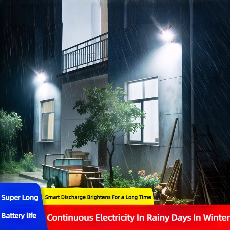 أضواء الشمسية في الهواء الطلق مع 3 طرق محس حركة السوبر مشرق الجدار مصباح IP65 مقاوم للماء ضوء الشارع لحديقة ساحة مسار المرآب #4