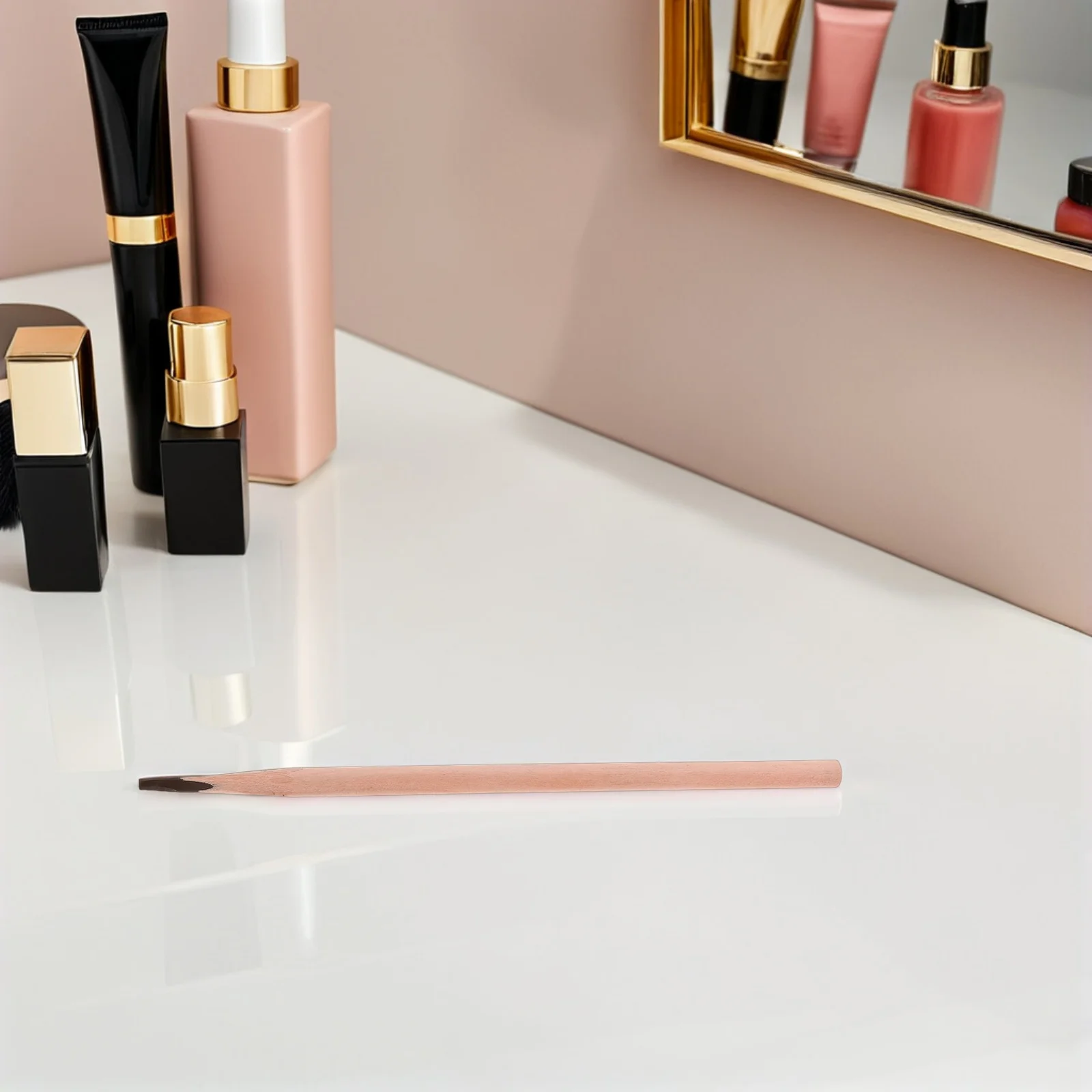 

3pcs Waterproof Brow Pencil Deep Brown Hard Wild Effect Sweatproof Rainproof Eyebrow Microblading Tool For All Skin