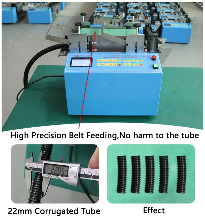 Fully Automatic Computerized Corrugated Pipe Cutting machine Intelligent Silicone Tube/pvc/Heat Shrink Tubing Cutting machine