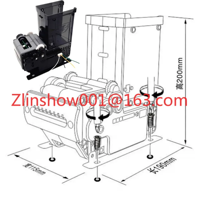 DC 12V dual-motor card dispenser, ejector, automatic vending machine accessories, membership card vending device