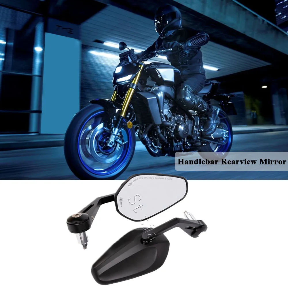

2025 Новые мотоциклетные зеркала заднего вида, зеркало заднего вида, подходит для Yamaha MT-03 MT-07 MT-09 MT-10 SP 7/8 "22 мм, зеркало на конце стержня