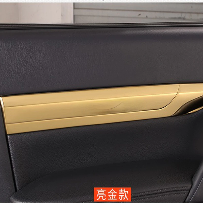 4pc Stainless Steel Inner Door Panle Decoration Cover Fit For Mitsubishi Pajero Montero v93 v97 v98 2007-2021