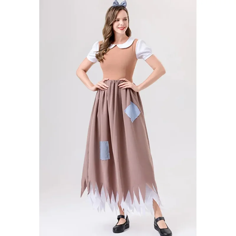

Halloween Anime Fairy Tales Fantasia Princess Cinderella Cosplay Costume Purim Carnival Hen Party Scarecrow Fancy Dress