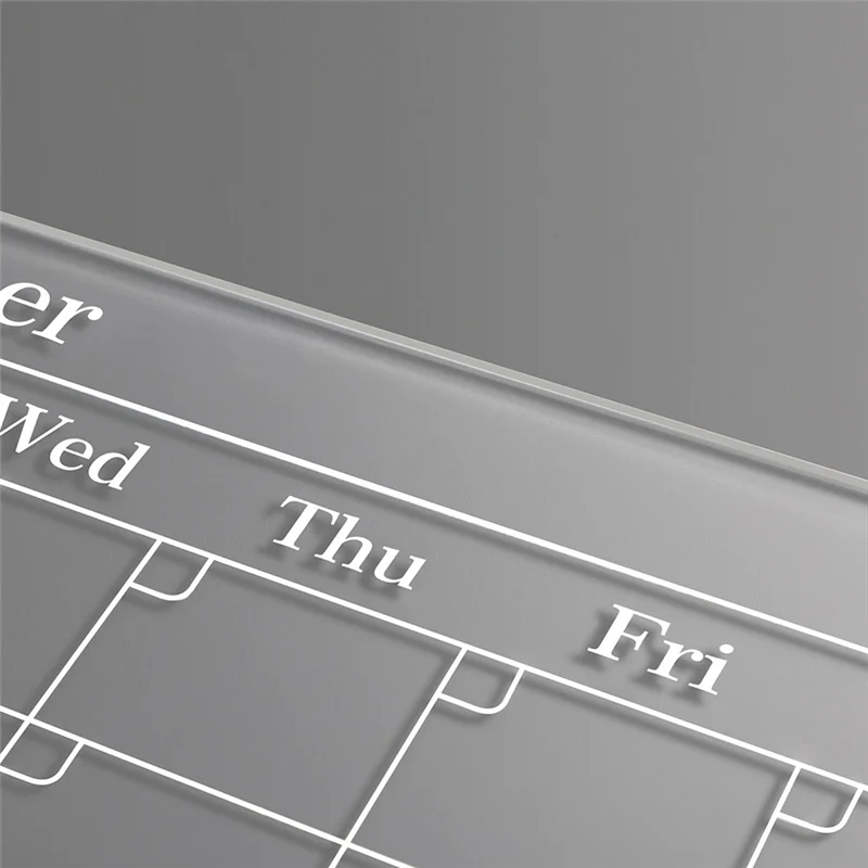 Professional 2PCS 9Inx13in Clear Acrylic Magnetic For Fridge,Clear Board Dry Erase Fridge For Reusable Planner With Dry Erase Ma