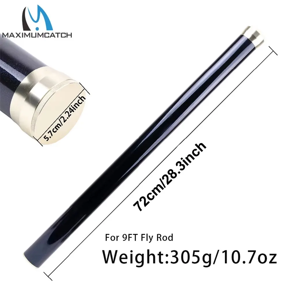 TXBUNBOF 72/82cm Fishing Rod Case Carbon Fiber Fly Fishing Rod Tube for 9/10 FT 4 Sec Rod Fishing Bag