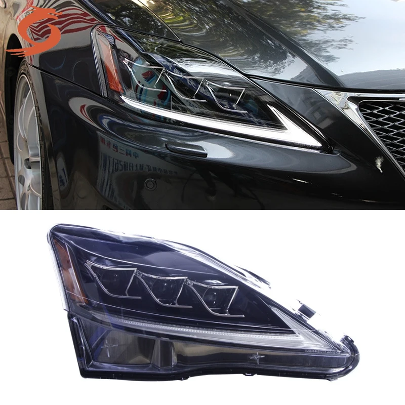 تعديل مجموعة المصابيح الأمامية عالية الجودة مناسبة لكزس IS250 IS300