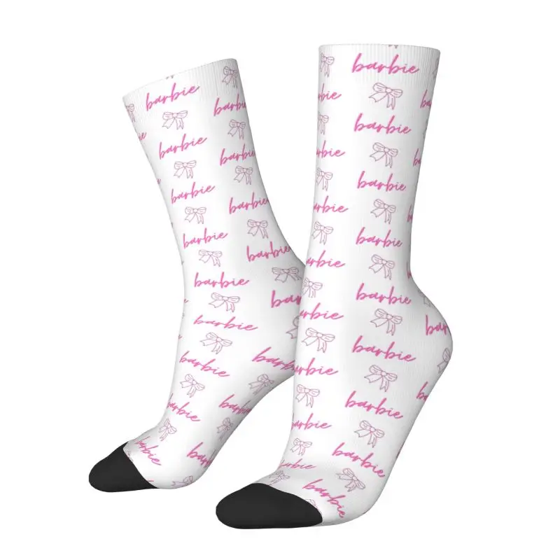 

Custom Barbies Princesse Doll Seamless Mens Crew Socks Unisex Cool Spring Summer Autumn Winter Dress Socks