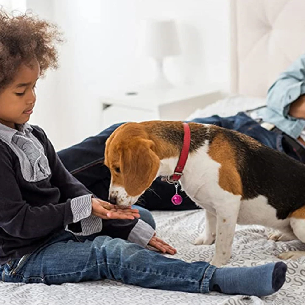 

10Pcs Pet Collar Bells Metal Dog Cat Collar Accessories Stylish Decorative Hanging Bells Clear Sound Cat Supplies