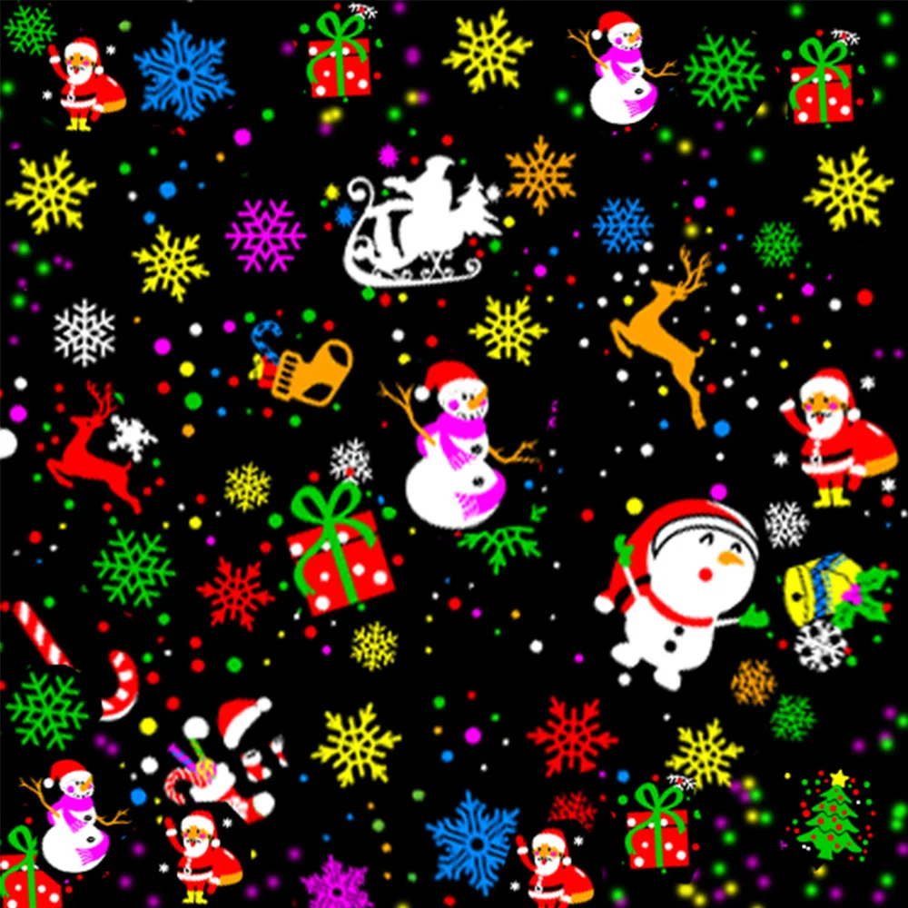 Laser LED Projection Light AC 85V-260V EU Plug Automatic RGB Lighting 16 Patterns Decorative Lights For Chrimas Holiday Party