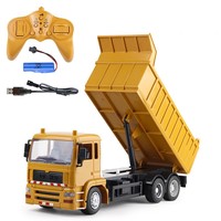 1/24 RC Car Electric Dump Truck Model Beach Rc Transport Car Children's Toy Boy Christmas Birthday Gift Model Truck