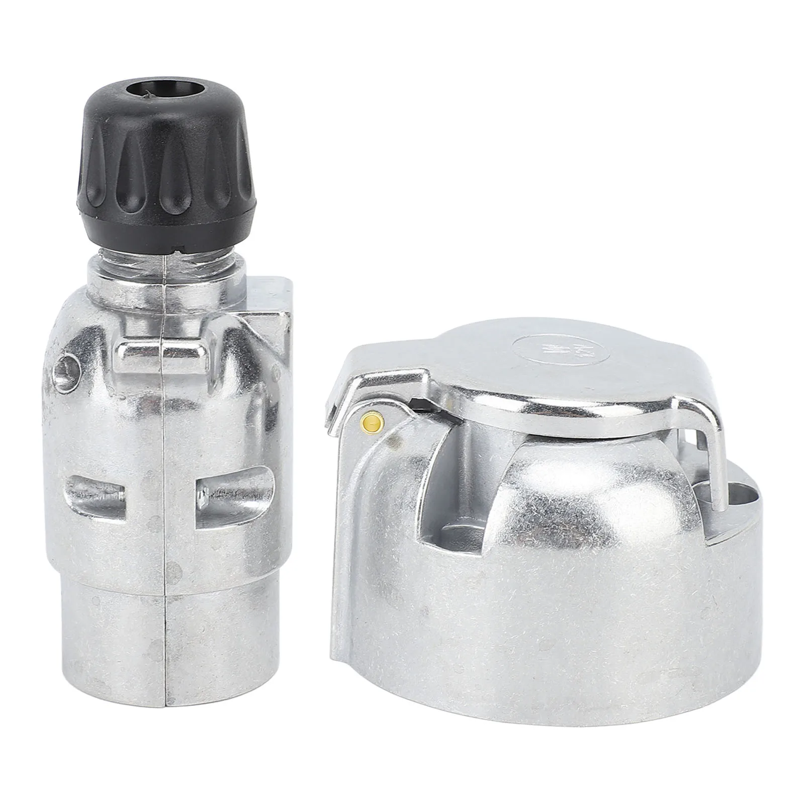 

Trailer Wiring Connector Adapter Aluminum Alloy Lightweight Trailer Plug Socket Set Stable 7 Pin Rugged for Ships