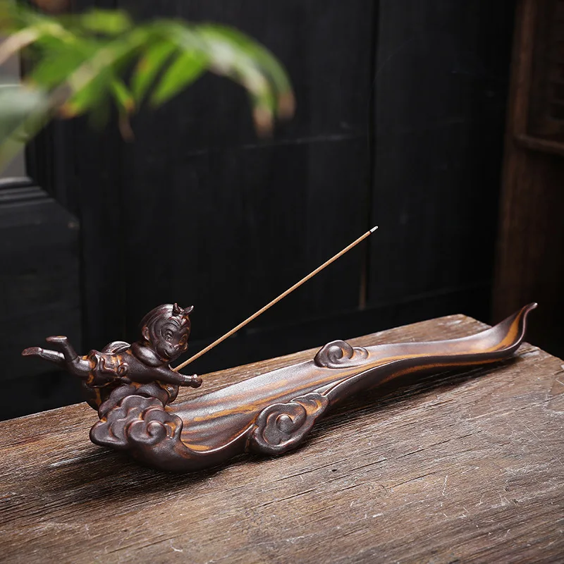Y Ceramic Stick Incense Holders Sandalwood Agarwood Line Incense Burner Home Interior Study Tea Ceremony Decoration Aromatherapy